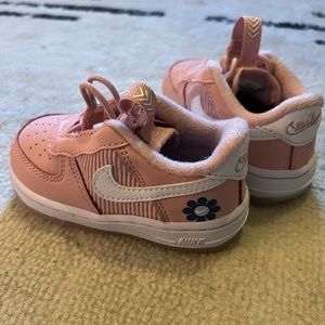 Nike Force 1 Toggle SE "Pink Glaze/White/Purple Dawn" Infant Girls' Shoe